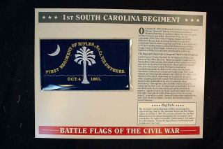 Battle Flags Of The Civil War 1st Regiment Of Rifles South Carolina Volunteers