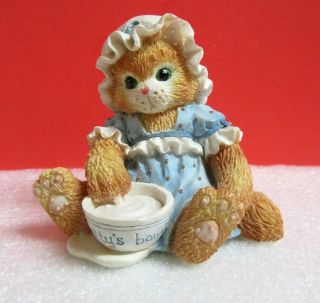 Calico Kittens Finicky An Unexpected Treat Kitty Cat Enesco Figurine