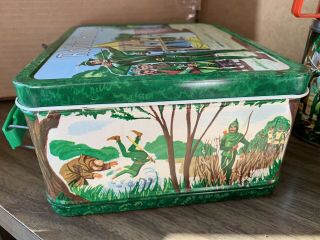 Robin Hood Errol Flynn Metal Lunchbox & Thermos Vintage 1956 5