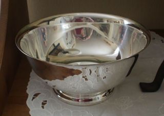 Webster Wilcox International Silver Co Revere Style 9 " Bowl With Liner