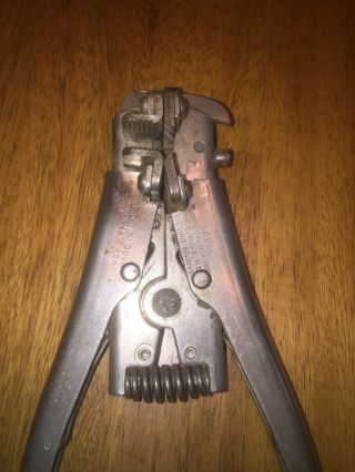 Vintage E - Z WIRE STRIPPER IDEAL INDUSTRIES Electric Wire Strippers USA 2