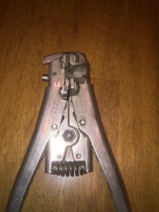 Vintage E - Z WIRE STRIPPER IDEAL INDUSTRIES Electric Wire Strippers USA 3