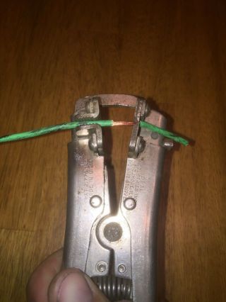Vintage E - Z WIRE STRIPPER IDEAL INDUSTRIES Electric Wire Strippers USA 4