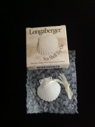 Longaberger Sea Shell Basket Tie - On