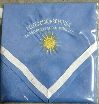 24th 2019 World Scout Jamboree Wsj Argentina Deleg Neckerchief Necker In Plastic