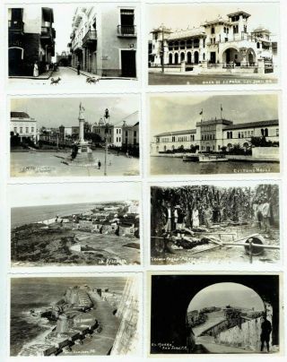 Postcards Puerto Rico Caribbean Island San Juan Etc Real Photos Vintage 1930s