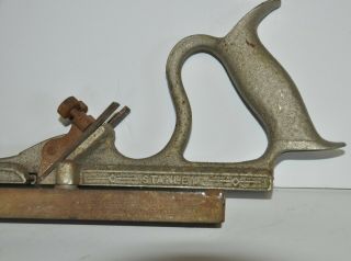 Vintage Stanley No.  48 Tongue & Groove Swing Fence Plane With Both Cutters 4