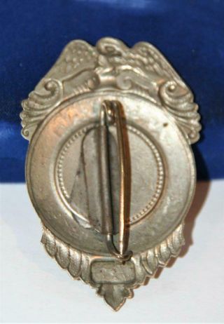 American Protective League Secret Service Police Badge Shield Railroad Authentic