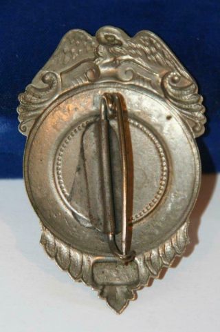 American Protective League Secret Service Police Badge Shield Railroad Authentic 3