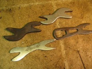4 Vintage Alligator Wrenches W&b Mossberg