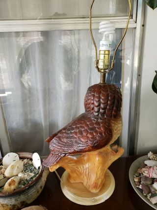 Vintage owl lamp (no shade) lamp only very unique 7