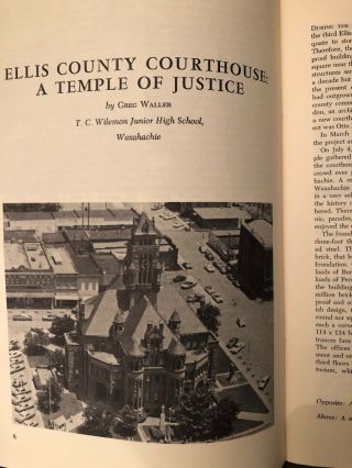 Texas Historian May 1979 Ellis County Courthouse Waxahachie Texas Eastland Marfa 3