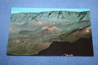 Vintage Postcard Puu O Pele,  Kamaolii,  And Kaluu O Ka Oo Cinder Cones,  Hawaii