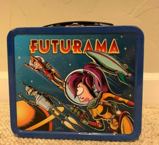 Vintage Futurama Metal Lunchbox: Dark Horse Comics 2000 Rare - Slightly