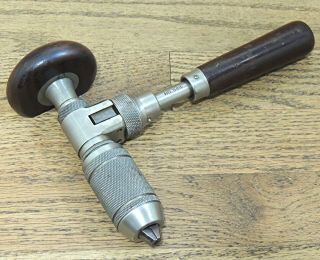 Stanley No.  982 Corner Bit Brace - Drill - Antique Hand Tool - Joist - Sill