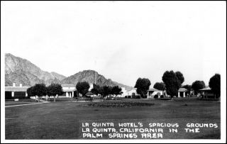 La Quinta Hotel And Grounds Palm Springs Ca California Rppc Real Photo Postcard