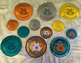 24 World Scout Jamboree 2019 Ist Shooting Sports Staff Patches 3.  5 In And 6 In