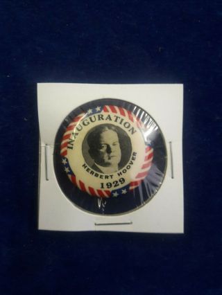 Rare Vintage Herbert Hoover Inauguration Pin (1929)