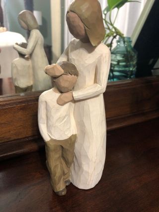 Willow Tree Figurines " Mother And Son " Brown Hair 2002