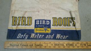 Vintage Cloth Carpenters Nail Bib Apron Pouch L.  P ADAMS CO INC Lumber Dalton MA 2
