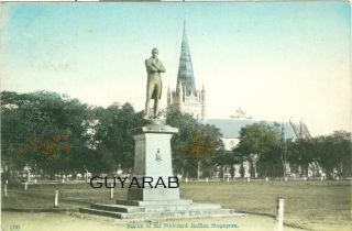 Statue Of Sir Stanford Raffles,  Singapore - Postally 1912