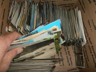 POSTCARD BOXLOT,  OVER 1000,  CARDS,  A LITTLE BIT OF EVERYTHING,  BOX 3 2