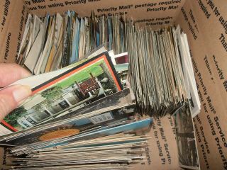POSTCARD BOXLOT,  OVER 1000,  CARDS,  A LITTLE BIT OF EVERYTHING,  BOX 3 3