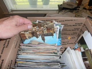POSTCARD BOXLOT,  OVER 1000,  CARDS,  A LITTLE BIT OF EVERYTHING,  BOX 2 3