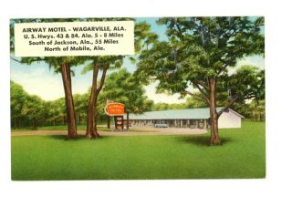 Airway Motel Wagarville,  Alabama C 1940s