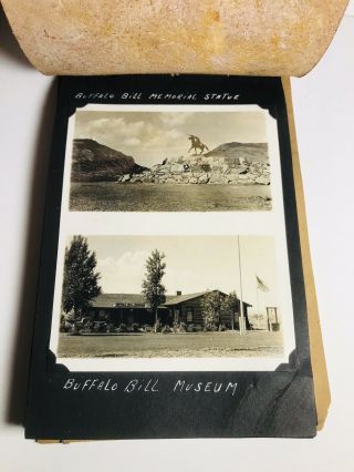 Vintage 1940 ' s - 50 ' s Black & White Photo Album Yellowstone,  Grand Canyon and More 2