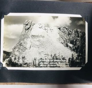 Vintage 1940 ' s - 50 ' s Black & White Photo Album Yellowstone,  Grand Canyon and More 6