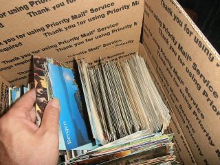 POSTCARD BOXLOT,  OVER 1000,  CARDS,  A LITTLE BIT OF EVERYTHING,  BOX 1 7
