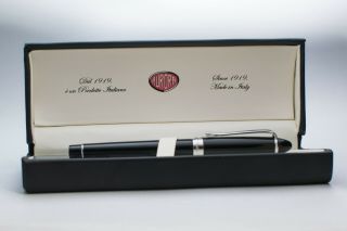 Aurora Ipsilon Deluxe,  B12 - C Fountain Pens,  Black Resin.  Ful Box.