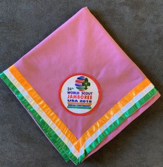 India Contingent Indian 2019 24th World Scout Jamboree Neckerchief Round Patch