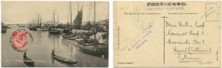 Sailboats At Sungei Penang River,  Penang,  Straits Settlement 1922 To Estonia