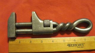 Antique Acme 8 Inch Twist Handle Wrench -