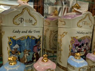 Disney Lenox Spice Jars And Larger Canisters,  Wonderful.