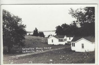 Salvation Army Camp Lakeville Michigan Rppc Real Photo