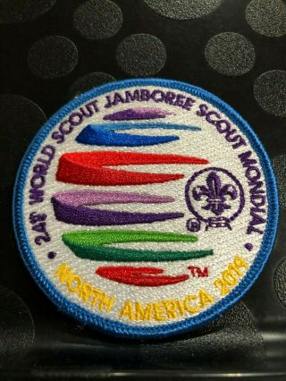 2019 World Jamboree Scout Mondial Contingent Adult 1 Per Blue Brd Pocket Patch