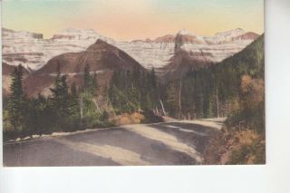2 Postcards Mountain Scenes Going To The Sun Highway Glacier National Park Mt