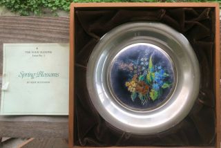 Franklin - The Four Seasons Champleve Enameled Sterling Collector Plates 111