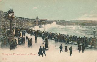 Douglas – Douglas Promenade A Storm – Isle Of Man - 1904