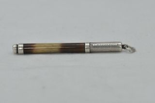 Lovely Rare Vintage Sampson Mordan & Co Twist Pencil Silver & Porcupine Quill