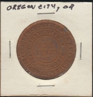 Or Masonic Token,  Oregon City,  No2