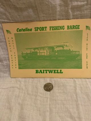 Vintage Santa Catalina Island Sportsfishermens Log Book 2