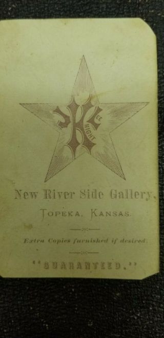 Native American CDV Kiowa Group Knight Kansas American Indian Rare 19th century 4