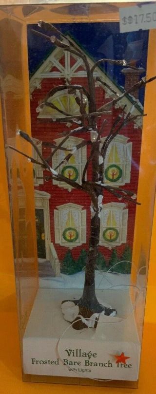 Dept 56 North Pole Village Frosted Bare Branch Tree With Lights 5243 - 4.