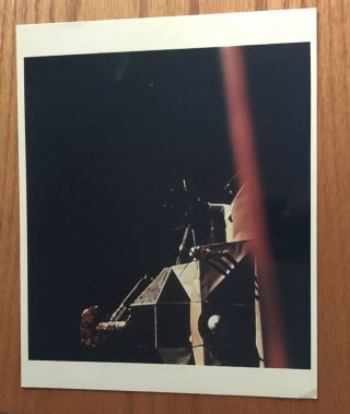 Official Vintage Nasa Photograph Apollo 11 Lunar Module Undocking 8”x10” Kodak