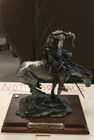 1988 Chilmark " The End Of The Trail " Fine Pewter 7 " Statue James Earle Fraser