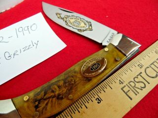 KABAR 1990 picture grizzly clasp CLUB ISSUE VERY MUCH SOUGHT AFTER N 2